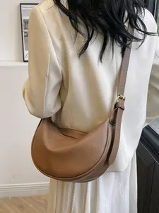 A multifunctional adjustable shoulder bag and crossbody bag suitable for casual women, with a crescent shaped design for office and daily use, suitable for commuting, shopping. Half Moon Purse, Casual crossbody bags