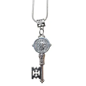 St. Benedict Key Pendant Necklace
