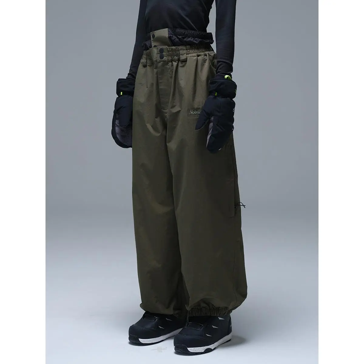 Nobaday Pure Free Baggy Snow Pants Green