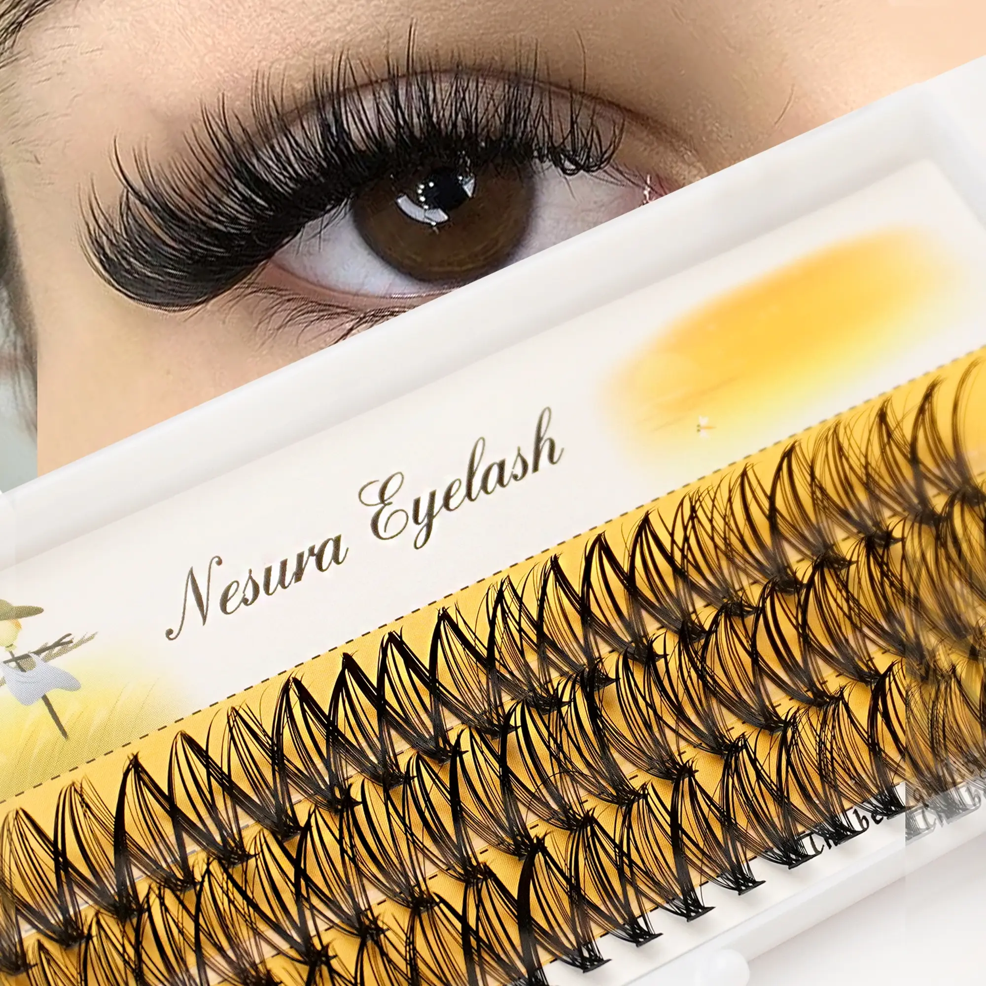 20D 30D 40D Synthetic Mink Eyelashes, Makeup, D Curl Mixed Length 8-15mm, Natural Voluminous Design, Plant-Based, Reusable DIY Friendly