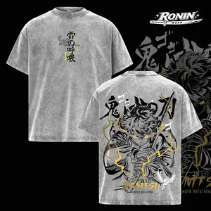 Zenitsu Agatsuma Thunder Breathing T-Shirt – Vintage Washed Oversized Demon Slayer Anime Graphic Tee, Japanese Streetwear Soft Cotton Shirt, Casual Unisex Apparel, Gift for Anime Fans