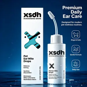 XSDH Dog Ear Cleaning Solution – Non-Irritating Ear Cleanser for Dogs & Cats – Helps Maintain Clean, Fresh & Comfortable Ears