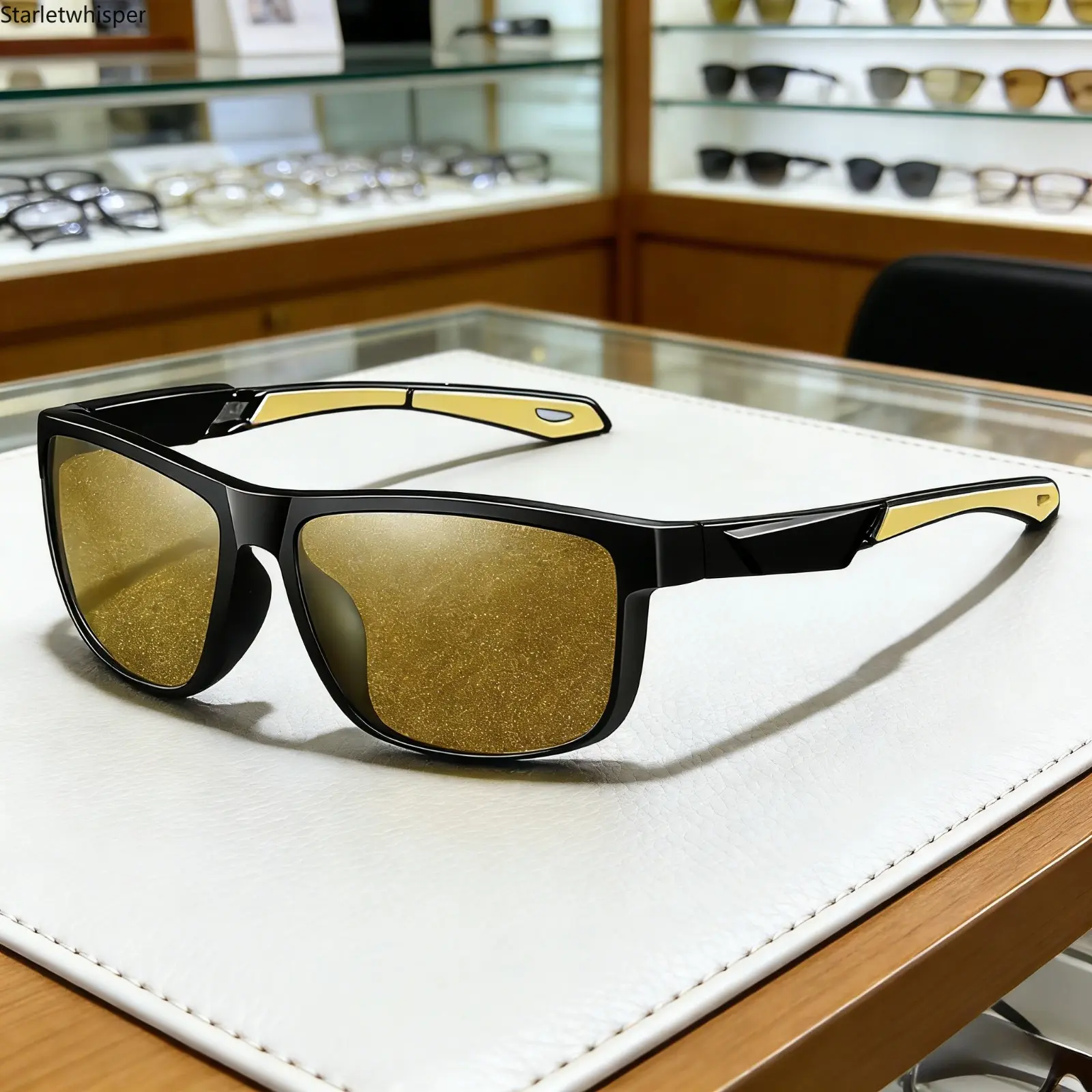 Vintage Square Frame Unisex Night Vision Glasses, Anti-Glare & Anti-Reflective UV400 Eyewear, Fatigue-Reducing Lenses Ideal for Night Driving, Daily Commute & Outdoor Use