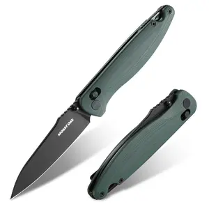 #SpringGlowUp MOSSY OAK Folding Pocket Knife, 3.54" D2 Steel Blade with G10 Handle, EDC Folding Knife with Pocket Clip, Suitable for Camping, Tactical, Survival, Hiking and Hunting