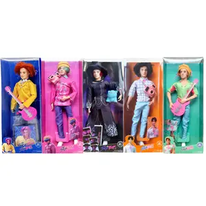 Kpop Hunters Doll Saja Boys Jinu Figurine Toy 11.5 Inches 12 Joint Movable Collectible Kpop Idol Action Figure Cute Character Doll Fun Plush Alternative for Kids and Fans K Pop Merchandise Gift