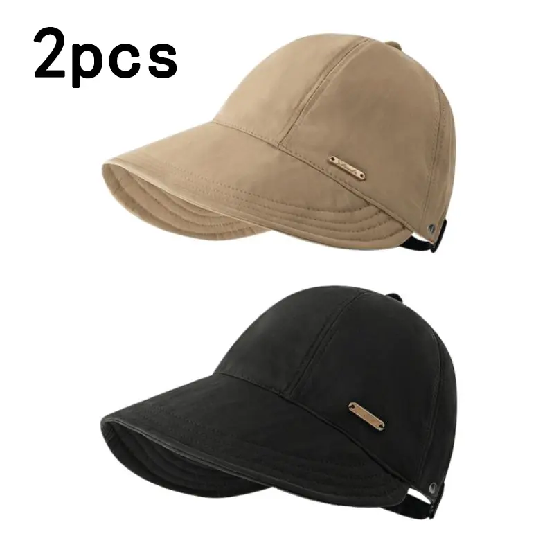 Baseball-style sun hat, face-covering sun hat, UV-protective sun hat, versatile fisherman hat for women.
