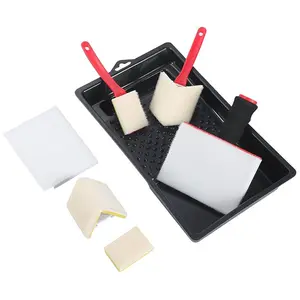 Paint Edger Trimmer with Pad Refills – Professional Wall & Ceiling Edge Painting Tool for Crisp Lines – No Tape Needed – Smooth Finish for Corners, Trim, Molding, Windows, Doors – DIY & Pro Interior Paint Applicator Kit, Brush