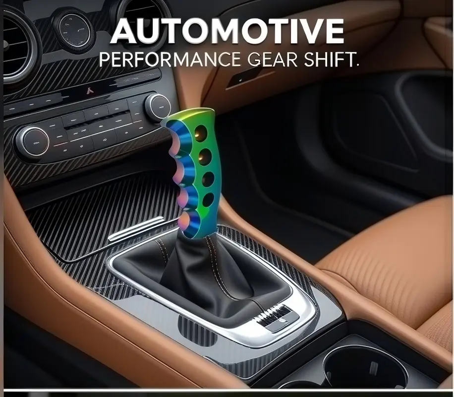 Iridescent Automatic Car Gearstick Grip Shifter - Interchangeable Shift Knob, Automotive Interior Car Accessories, Vehicle Accessories for Boujee Men to Enhance Driving Experience