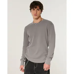Hollister washed thermal crew shirt