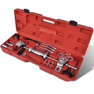 KEEN 17-Piece 9-Way Steel Slide Hammer Repair Tool Kit, Multi-Function Puller for Bearings, Dents, Hubs, Gears