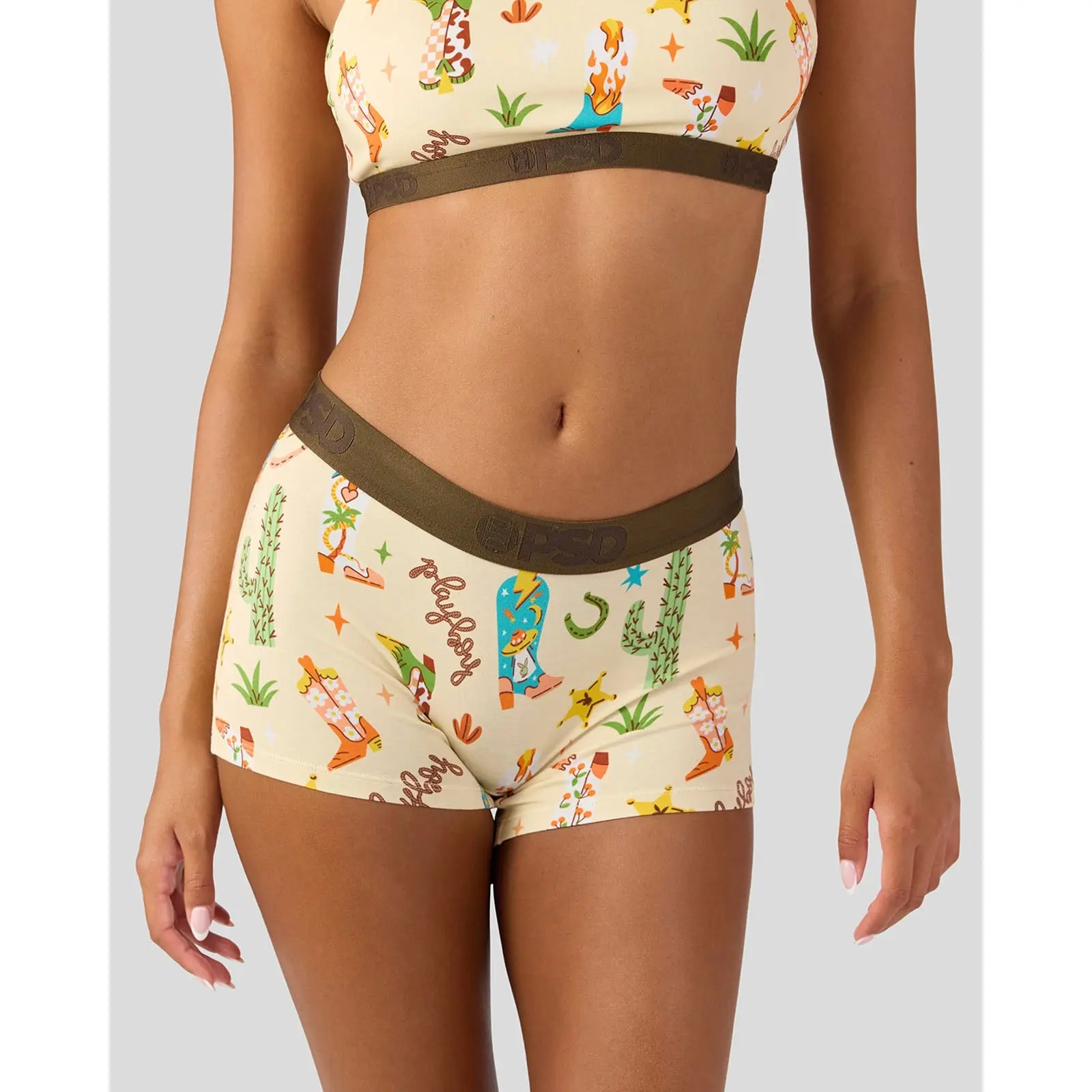 PSD Womens Playboy - Booted Boy Short Underwear - Premium Modal Fabric Bottom Breathable