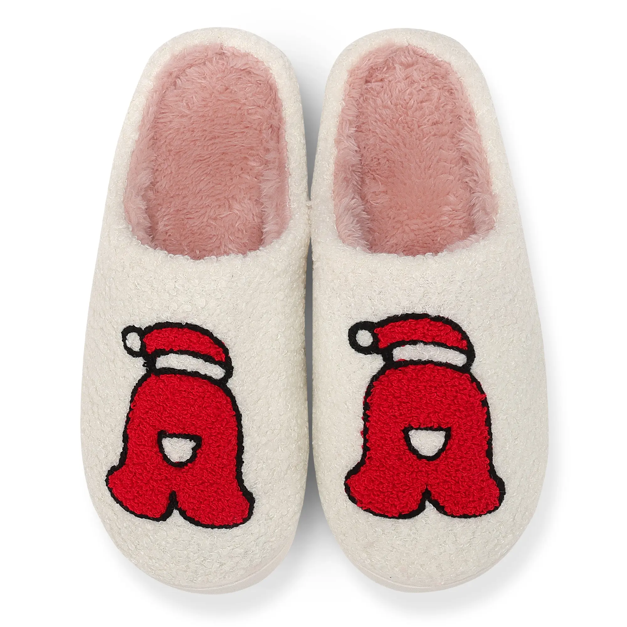 NineCiFun Christmas Gifts Slippers for Women Fuzzy Memory Foam House Bedroom Monogrammed Soft Plush Warm Indoor Slippers Personalized Birthday Shoes
