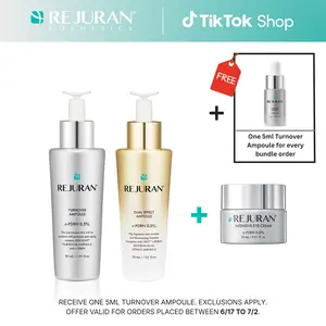 REJURAN Turnover Ampoule 30ml & Dual Effect Ampoule 30ml Bundle with Eye Cream