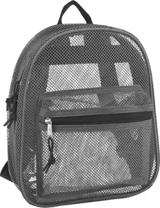 Summit Ridge Mini 11 Inch Transparent Mesh Backpack for Women, Girls for School, Beach Toys, Pool, Swimming Gear | for School, Beach Toys, Pool, Swimming Gear, Backpacks