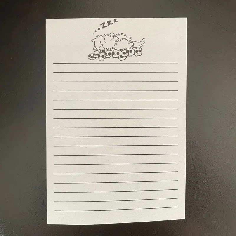 Cat Skulls Sticky Note Pad