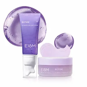EIOM Botide Plumping Gua Sha Serum + Hydrogel Eye Patch Duo Bundle | Sculpting, Plumping, Depuffing Gua Sha Collagen Peptide Serum and Under Eye Patches for Dark Circles & Puffy Eyes