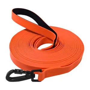PVC Dog Training Leash, 30m/98ft Waterproof Long Line, Suitable for Large Medium Small Dogs, Echo Obedience Training