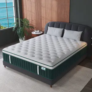 All Size Hybrid Mattress Twin Full Queen King | 12 14 Inch Euro Top Medium Firm Bed, Rolled Box Mattress with Gel Memory Foam & Independent Springs, No Partner Disturbance, Solid Edge Support, 100 Nights Risk-Free Sleep Trial