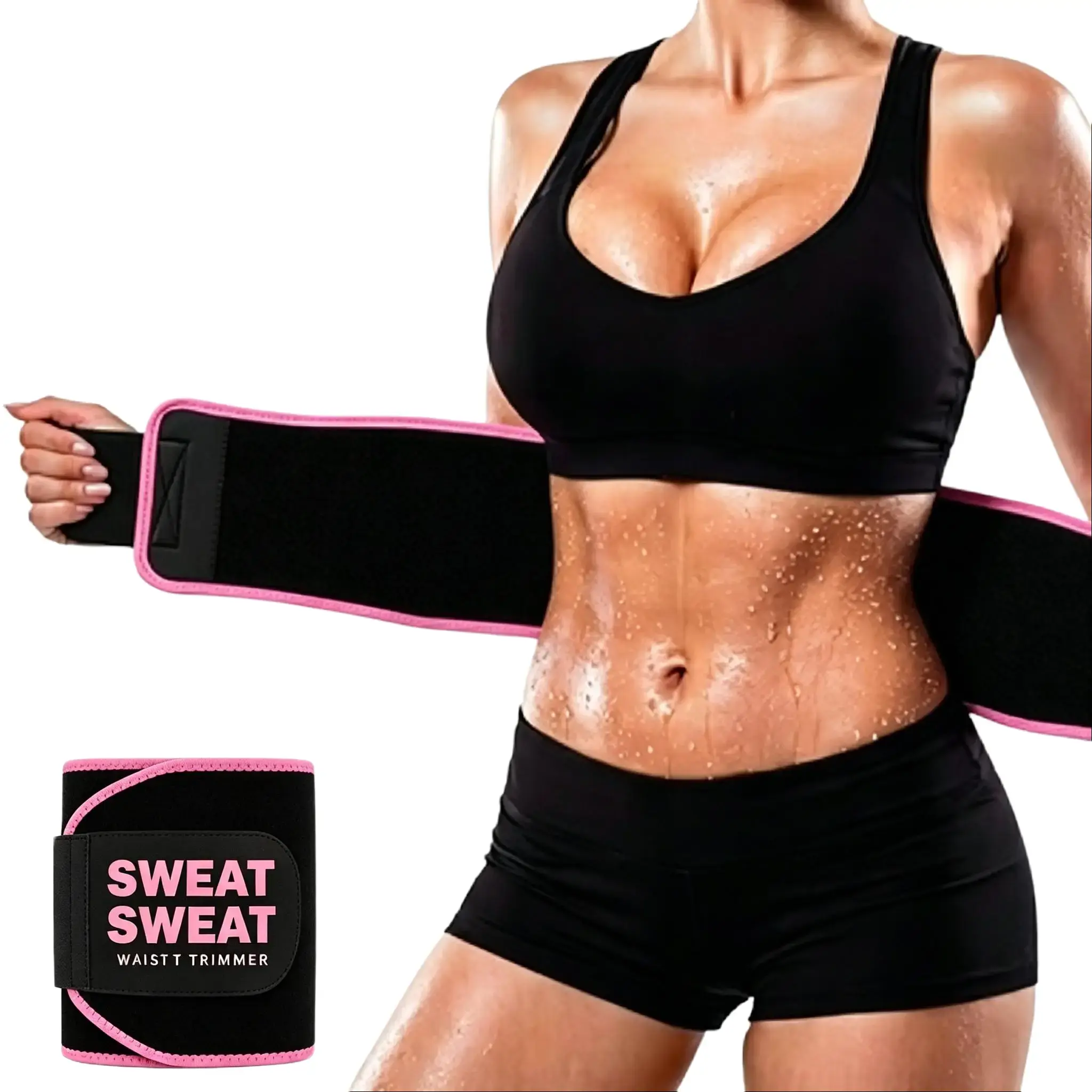 Unisex Sports Waist Belt | Elastic CR neoprene rubber material | Protective support for waist and abdomen during sports, Sauna Waist Trainer