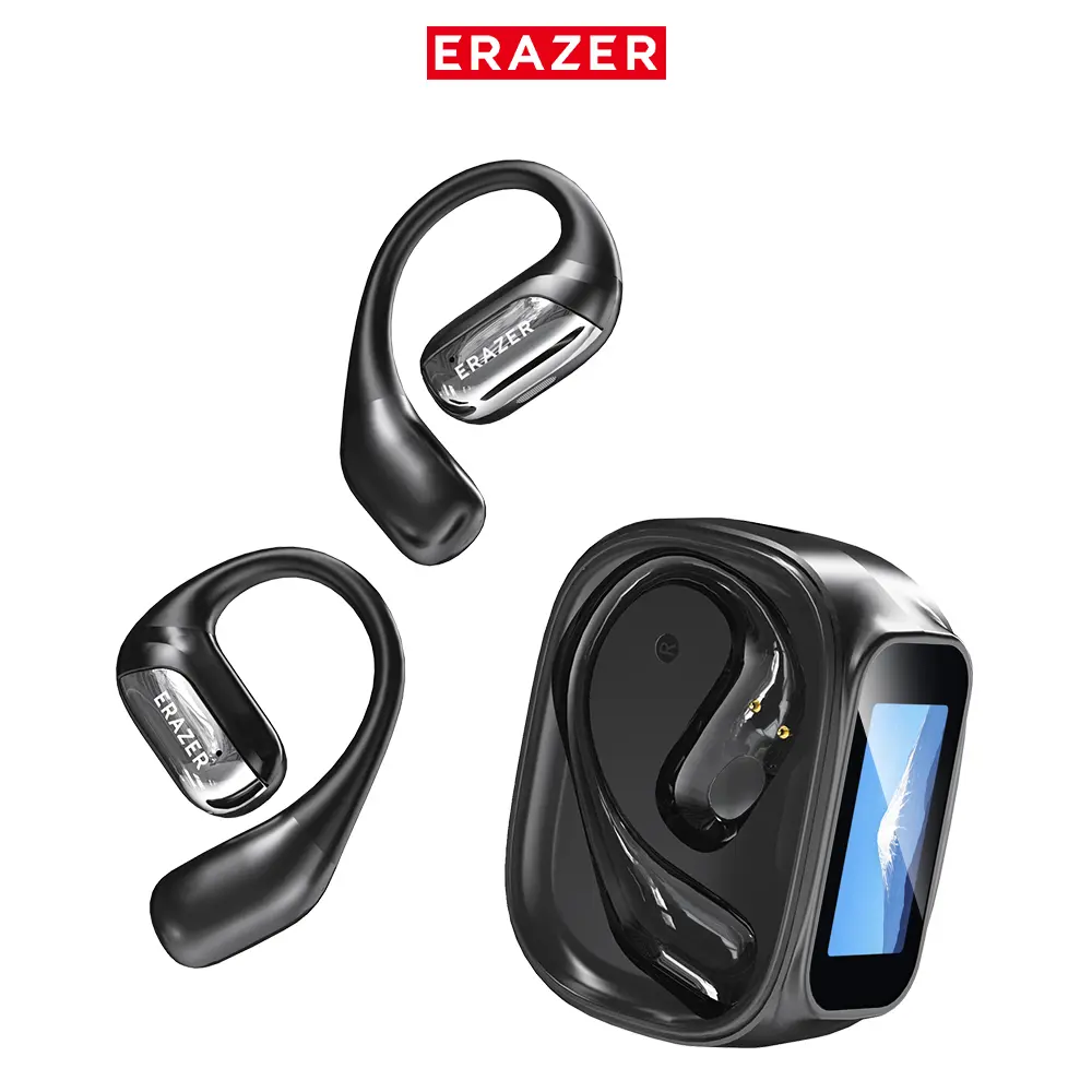 ERAZER XF35 LED Lights Touchscreen with Multifunctional Touch Screen ,High-quality Sound  Earbuds ,Stereo Sounds Headphones,30H Playtime Earphones Long Battery Life,For Gym Running Workout