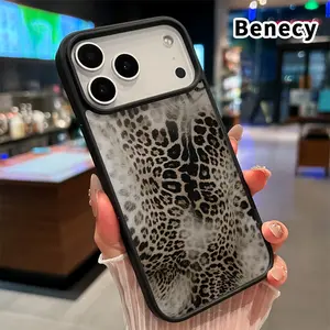 Magnetic Soft Case for iPhone 17 16  Pro Max Plus 15 14 13 12 11 Air E Non-Yellowing Drop Protection Transparent Acrylic Wild pattern fusion Pattern Shockproof Silicone Cover Supports Wireless Charging