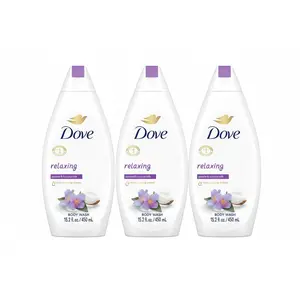 Dove Moisture Body Wash RELAXING jasmine & coconut 15.2oz PACK OF 4