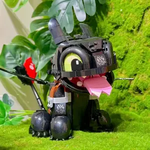 784PCS Classic Anime Movie Series Cute Dragon Pet Animal Series Creative Building Blocks Creative Building Set DIY Assembly Model Bricks Home Decoration Toys Suitable for Children's Birthday and Christmas Gifts Comes with Paper