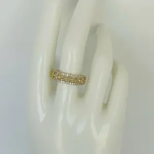 Gold Ring with Multiple Layers of Delicate Detailing and Elegance