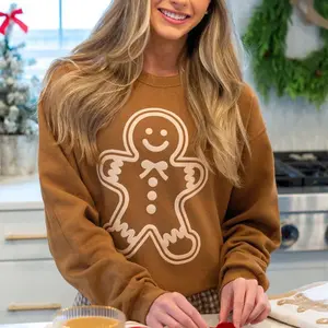 Sweet as gingerbread round neck sweatshirt