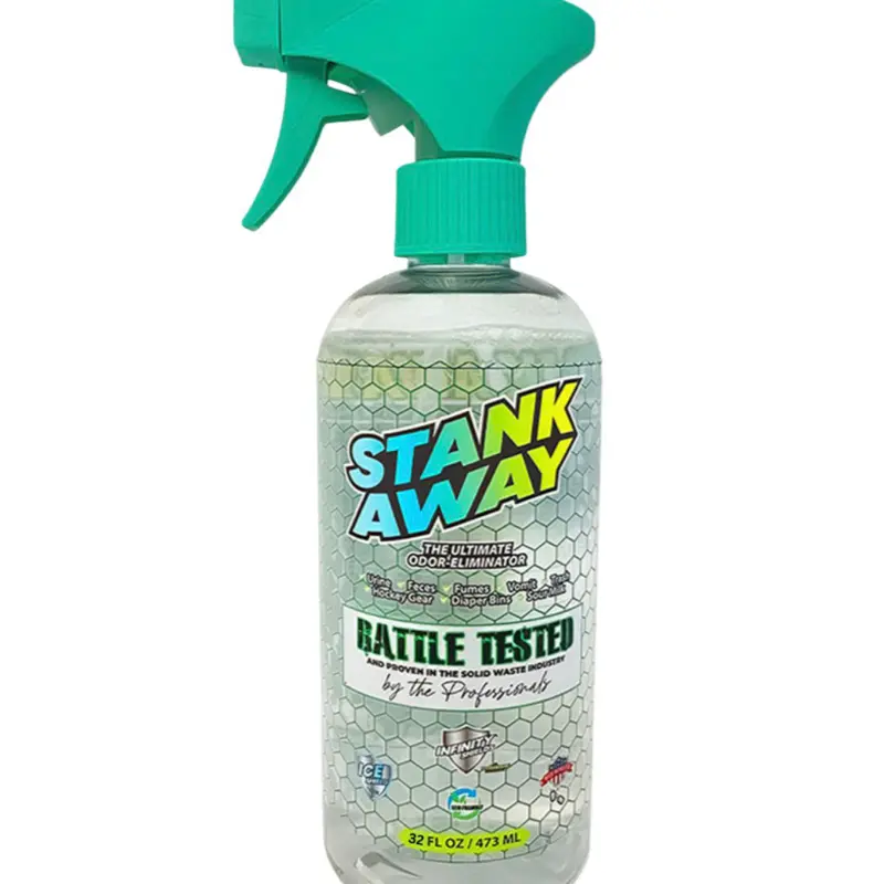 STANK AWAY – Extreme Odor & Smoke Eliminator Spray Non-Stop Odor Elimination • Creates an Invisible Eco-Friendly Barrier – Ice Shield Scent