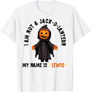My name is Lewis jack o lantern pumpkin man - Funny lewis T-Shirt - Hufsakha Shop L94B0CKSDP9TT