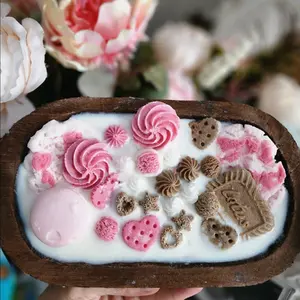 dessert dough bowl candle