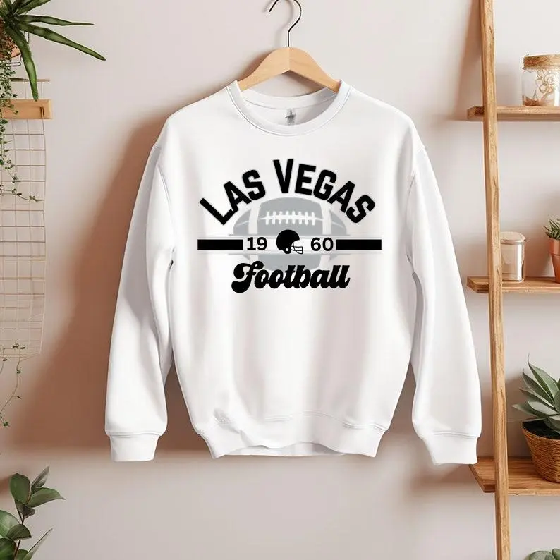 Las Vegas Football Throwback Football Sweatshirt, Retro Game Day Crewneck for Fans