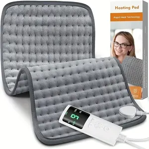 Crystal Velvet Soft Comfortable Machine Washable Heating Pad with 9 Temperature Settings 4 Auto Off Timer 24in x 12in
