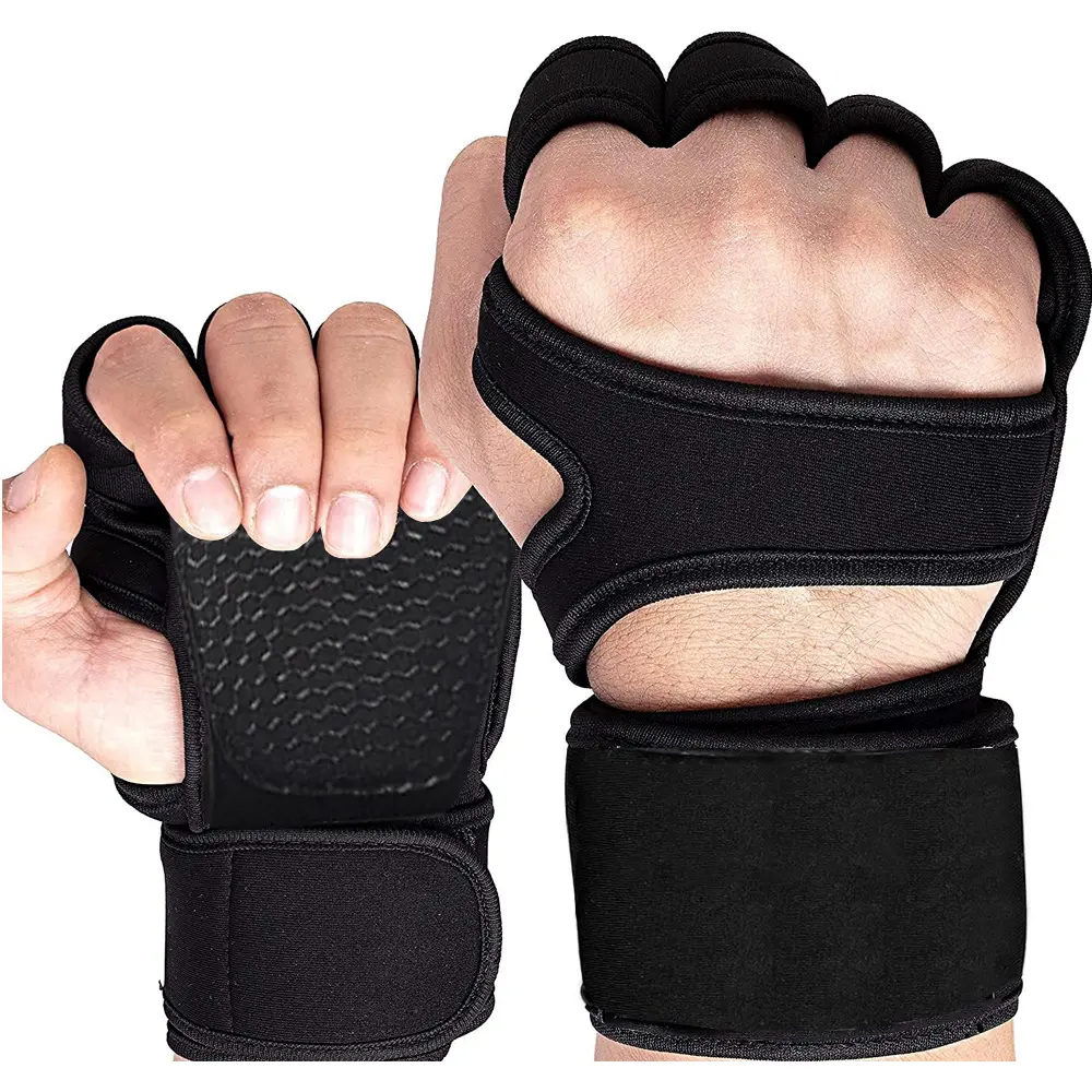 Gym Gloves with Wrist Support, Wrist Wraps, Fitness Gloves for Men & Women, Unisex Fit, Crossfit, Gymnastics, Weightlifting, Enhanced Grip, Sports Training Accessories, Workout Accessories