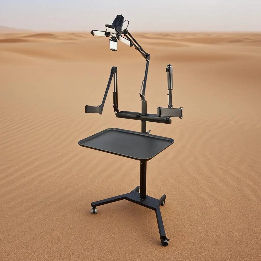 Multifunctional Tattoo Workstation,Tattoo Tray Cart with Tattoo Light& Wheels,Mobile Phone,ipad Tablet Holder, Tattoo Ink Tray and Led Garage Lights