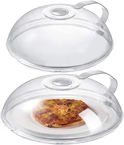 Microwave Splatter Cover With Handle Reusable Microwave Lid For Food, Kitchen Utensils & Gadgets, Reusable Airtight Food Cover With Handle, Containers