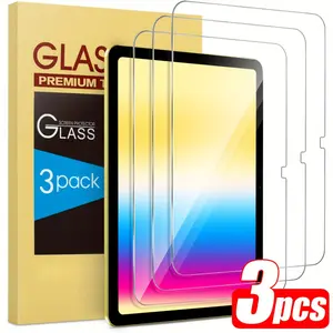 3-Pack Screen Protector for iPad 2/3/4/5/6/7/8/9/10/11th Gen 2025 Glass Film, Compatible with Air 1/2/3/4/5/6/7th Gen 2025 Tempered Glass, Suitable for Pro 9.7 (1/2/3/4/5/6/7th Gen) Tablet Screen Protector