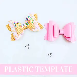 Bow # 167 Plastic Hair Bow Template - 5 sizes - Hair Bow Template Plastic Trace and Cut Template
