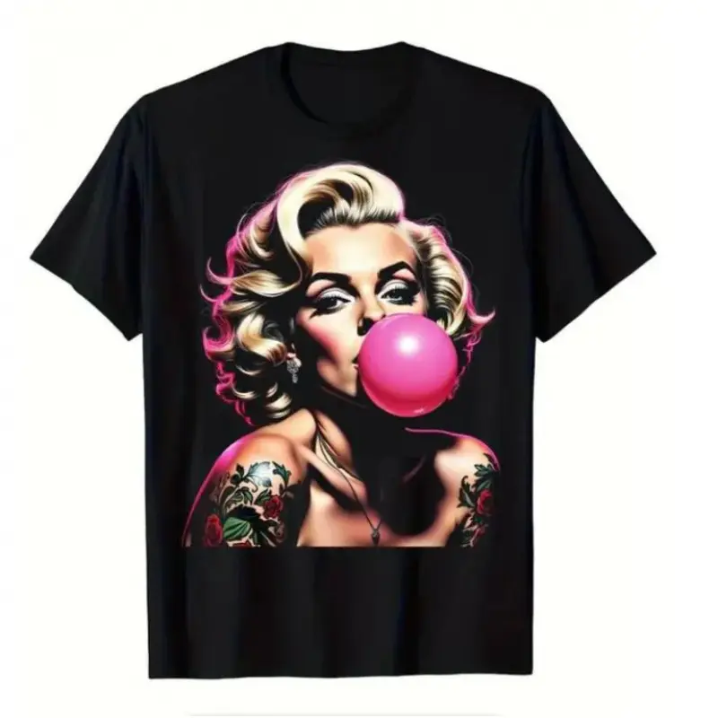 Men's Vintage Pin-Up Graphic Tee, Relaxed Cut Heavy Cotton Crewneck for Streetwear, Fade-Resistant Print, Thoughtful Trendy Gift, Tshirt, Trendy T-Shirts, Menswear, Vintage T Shirts, Humor Graphic Tee, 90S Graphic Tees