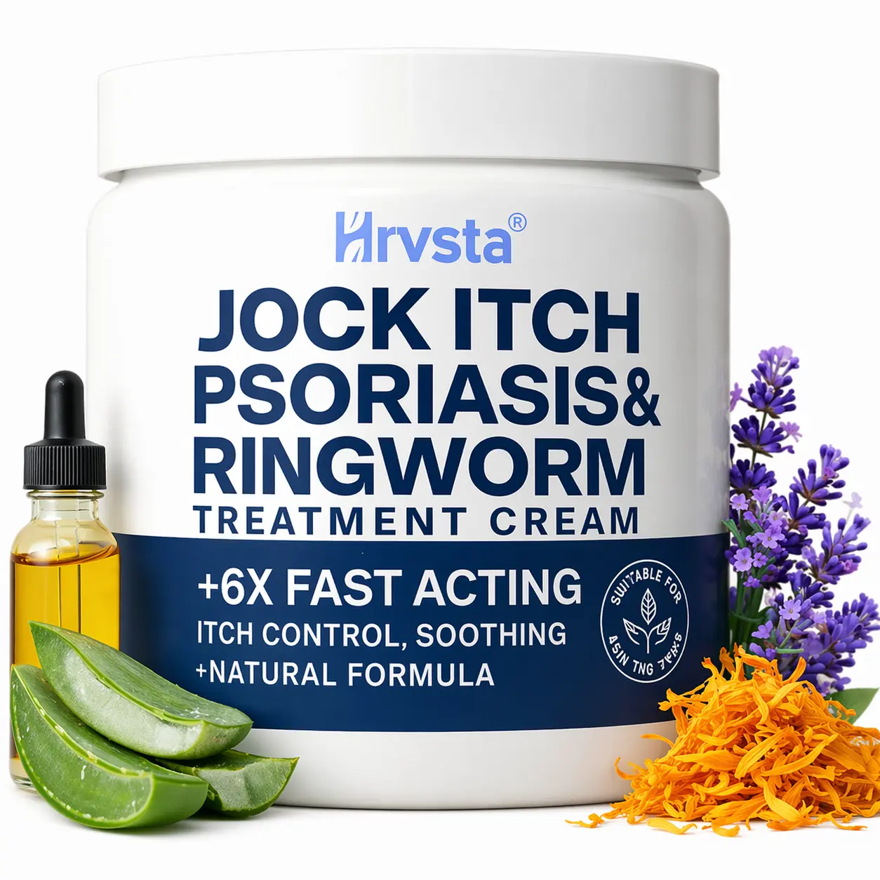 summervibes Antifungal Ringworm Cream & Psoriasis Balm – Foot & Body Care Lotion for Itch & Irritation Relief