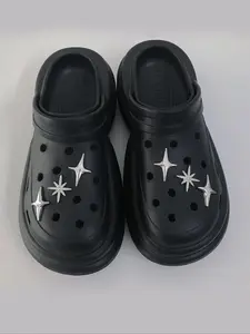 Star Shaped Rhinestone Decorated Shoe Charms, Fashionable Novelty Shoes Decorations for Clogs and Slippers, Shoes DIY Accessories for Women & Girls, Shoe Charm Set