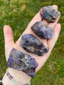 Raw Amethyst & Hematite Crystal with Inclusions Raw Amethyst & Hematite Crystal with Inclusions