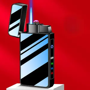 2025 New Windproof Flameless Metal Torch Lighter for Outdoor Camping Hiking BBQ Candle Perfect Gift Idea for Men Boyfriend (Without fuel)