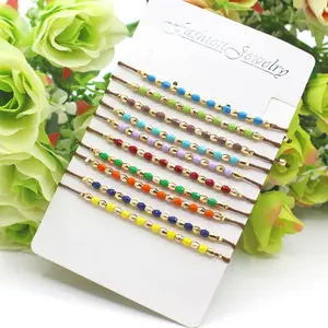 Gilded Radiance Bracelet - A Bestseller with Rainbow Enamel & Gold Spacers for Beachside Elegance