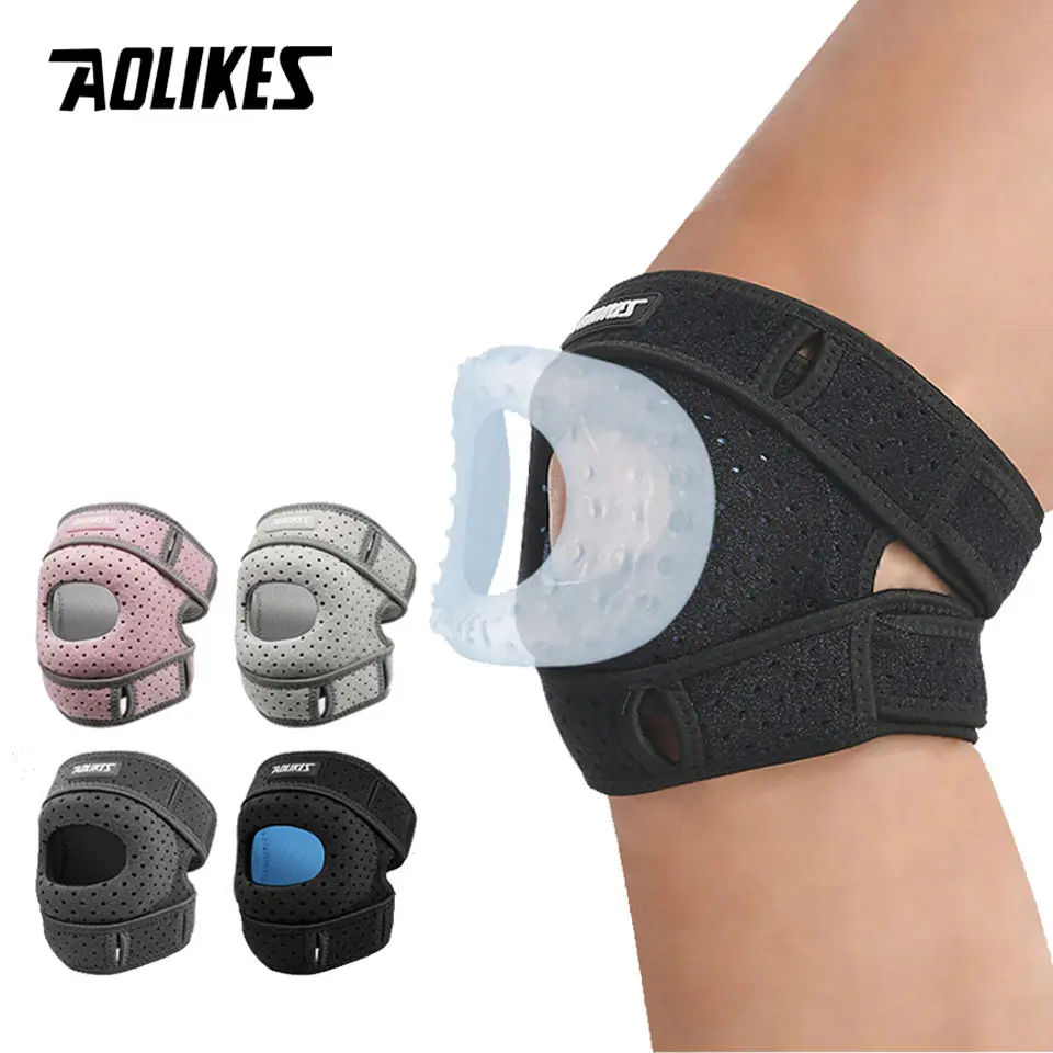 AOLIKES 1Pair Patella Knee Brace for Knee Pain Arthritis Pain, Workout Knee Guard and Knee Pads