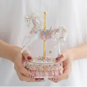 European-style musical horse carousel