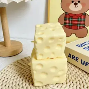 Realistic Square Cheese Slow-Rebound Toy, Slow-Rebound Stress-Relief Toy, Best-Selling Stress-Relief Gadget, Stress Relief Fidget, Anxiety Relief Products