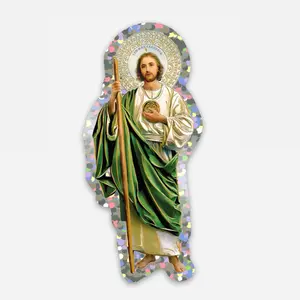 San Judas Tadeo Glitter Sticker
