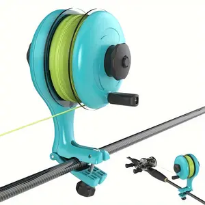 1-Portable Fishing Line Winder Spooler - Easy Line Loading Tool for Baitcast & Spinning Reels | Compact & Lightweight Design | Tangle-Free Line Installation for Smooth Casting